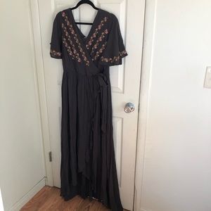 Floral high low maxi